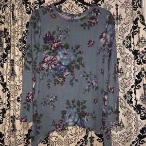 used light flower sweater
